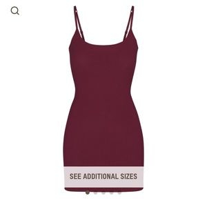 Skims Soft Lounge Slip Dress in Wine